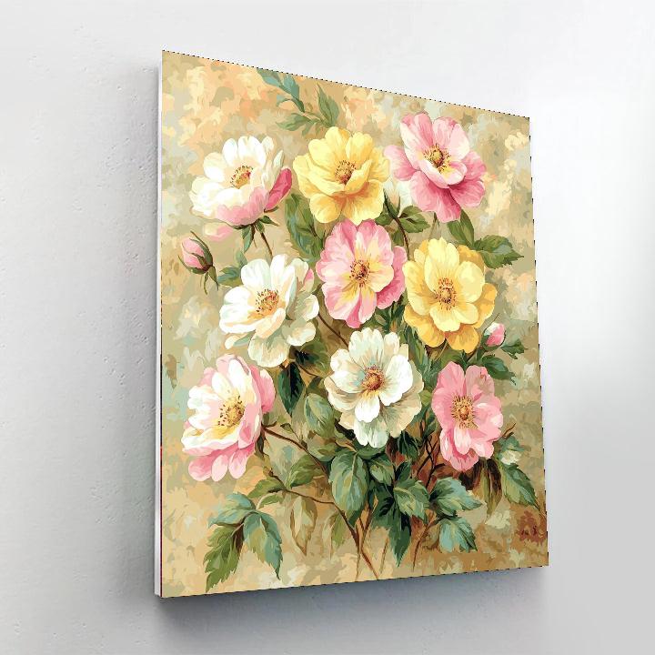 Leonardo Da Vinci Inspired Serene Flora  Paint By Numbers