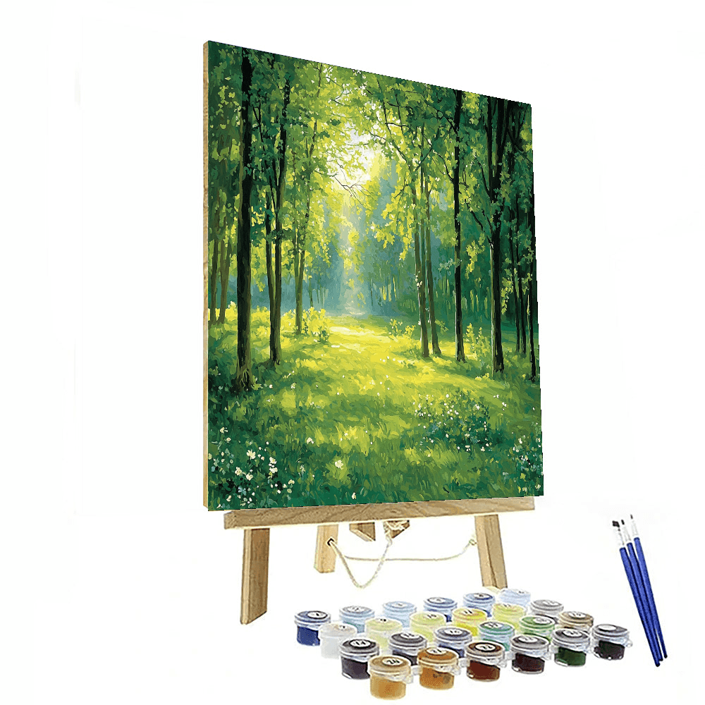 Claude Monet Inspired Mystic Forest Glade  Paint By Color