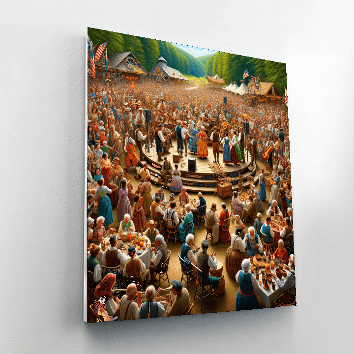 Folk Life Festival - Virginia DIY Paint By Numbers