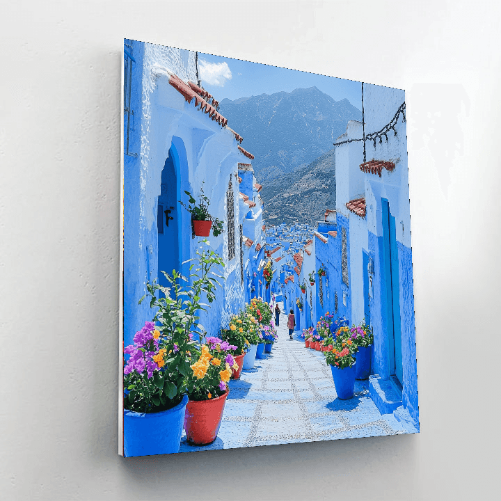The Blue City Of Chefchaouen DIY Paint By Numbers