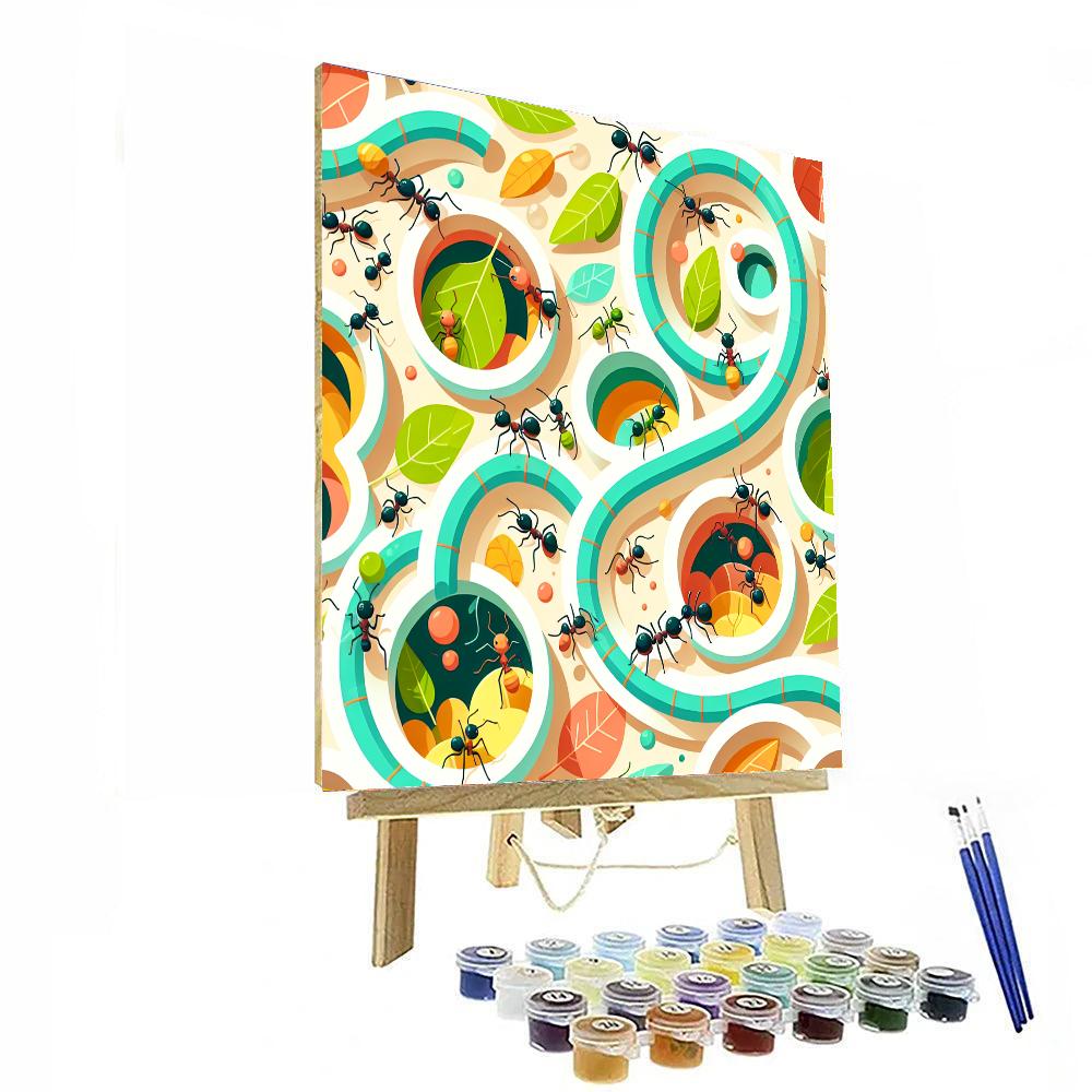 Amazing Ant Farm Number Painting