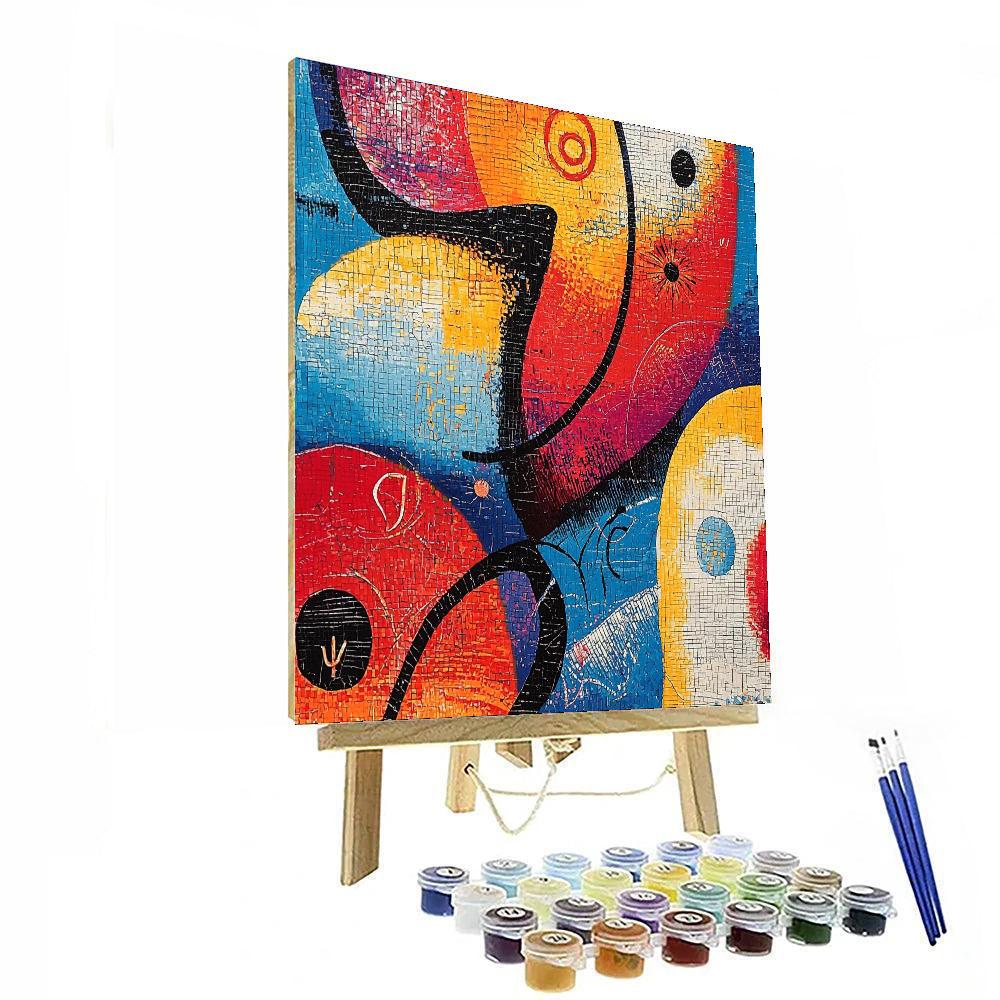 Joan Miró Inspired Mystic Elements  Paint By Numbers Art