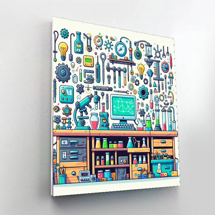 Inventor's Lab Workshop Paint By Numbers Kits
