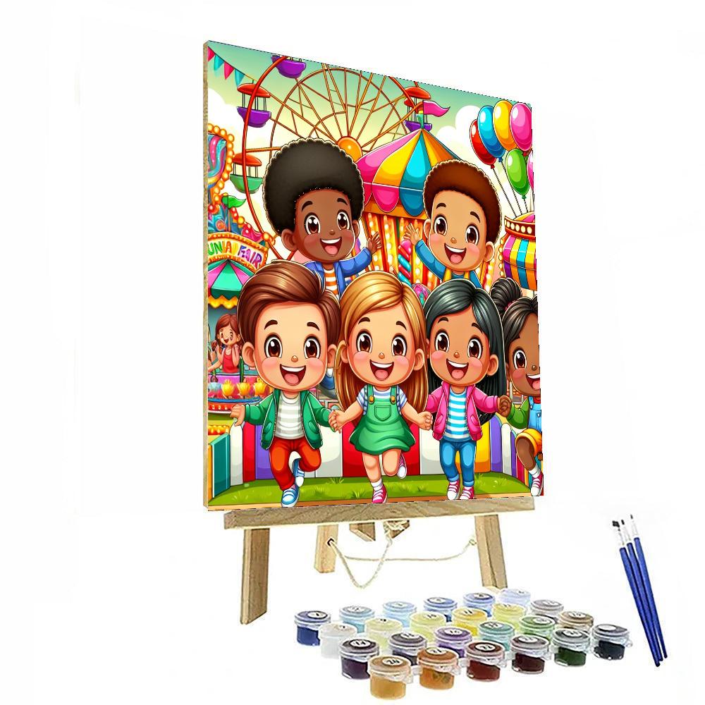 Festive Funfair Painting Number Kit
