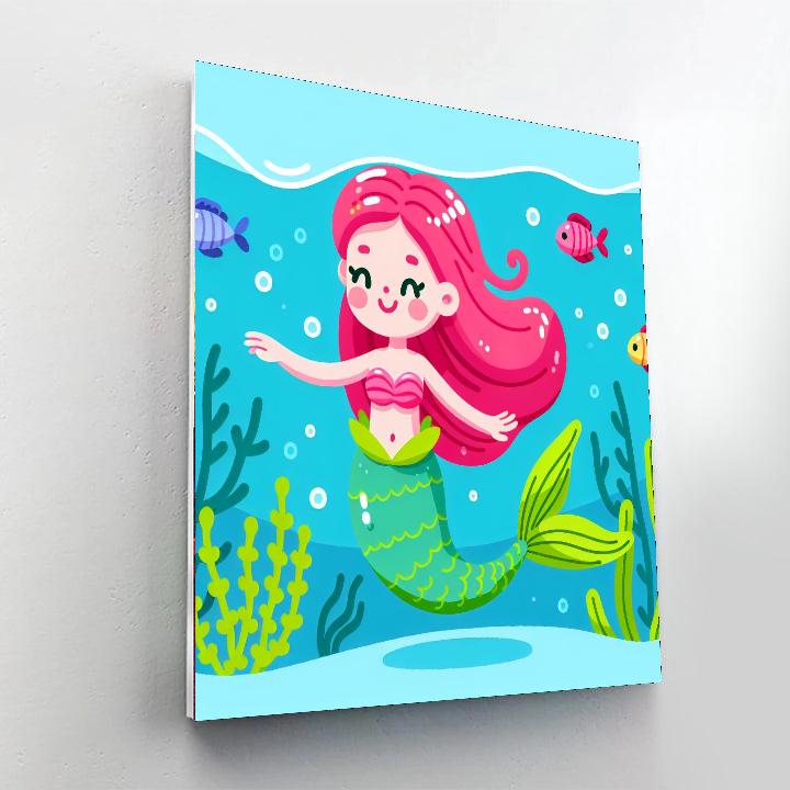Dazzling Mermaid Painting By Numbers Kit