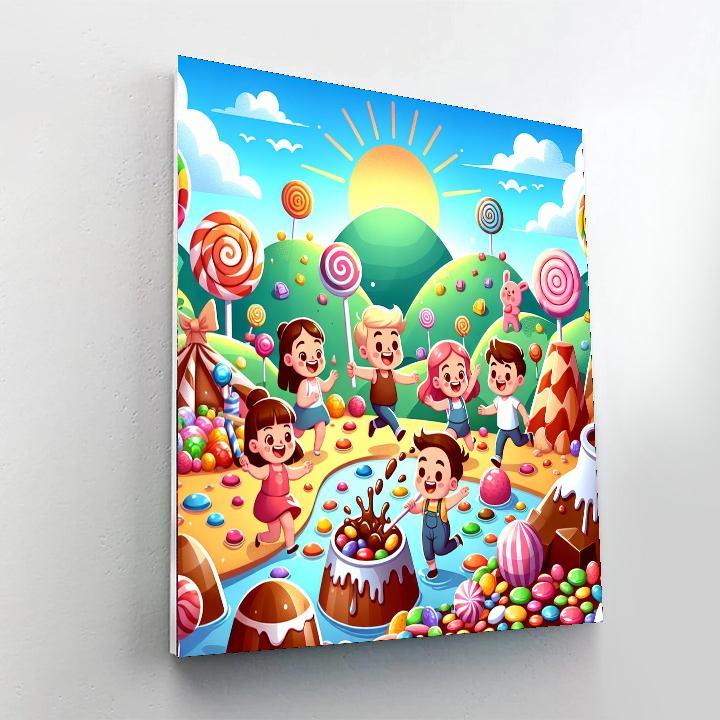 Charming Candyland Paint By Numbers Art