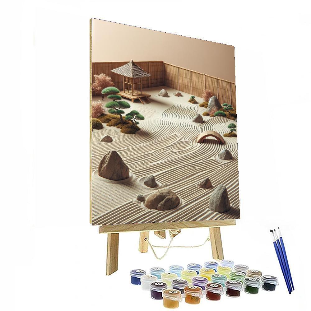 Calming Zen Garden Numbered Painting Kits