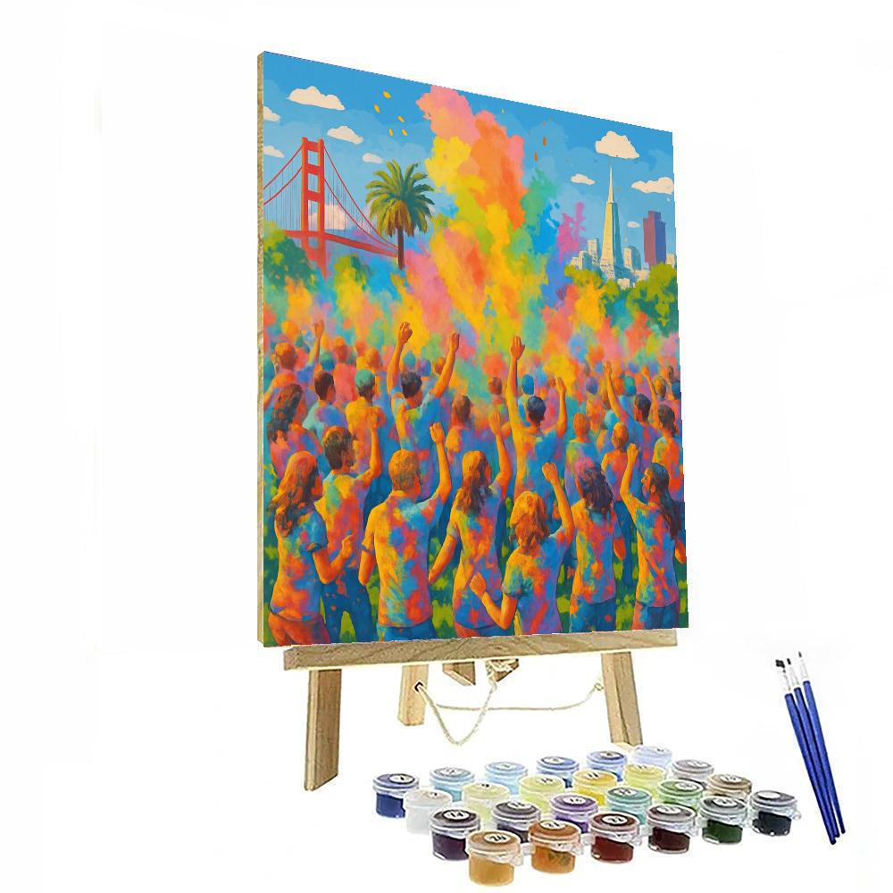 Holi Festival - San Francisco Paint By Numbers Kits