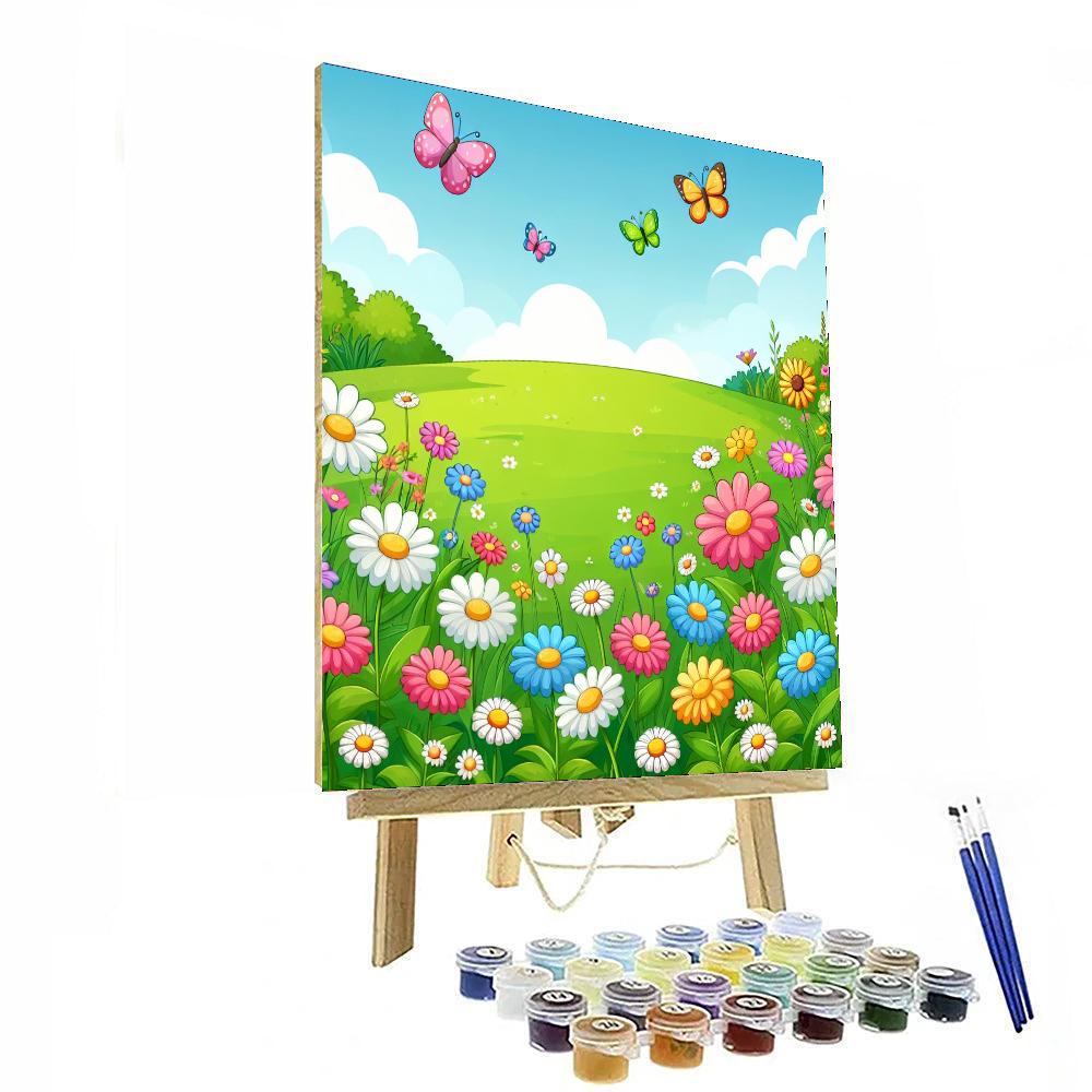 Peaceful Meadow Stroll Painting Number Kit