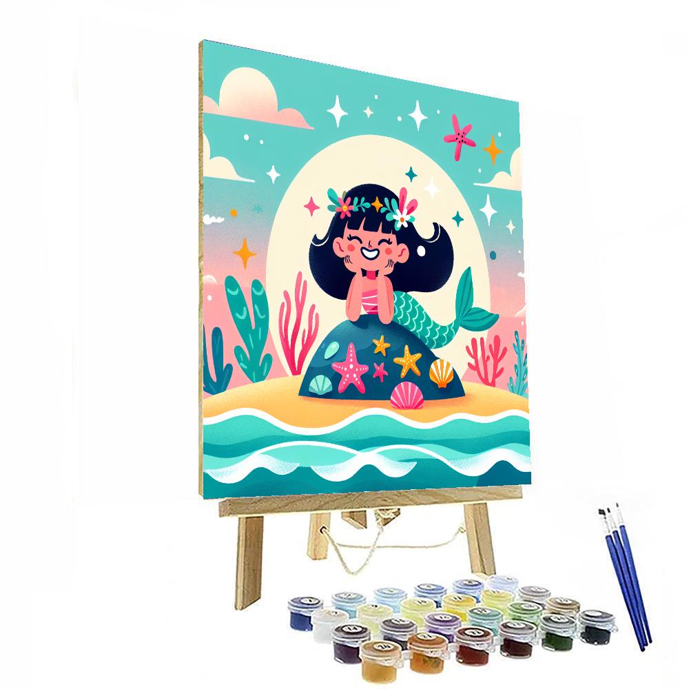 Mermaid Dreams Number Painting