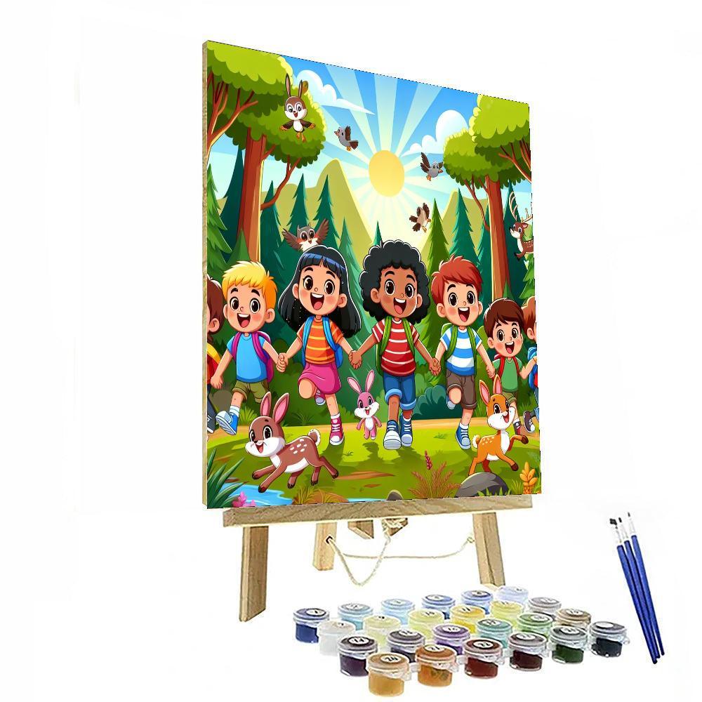Fun In The Forest Paint By Numbers