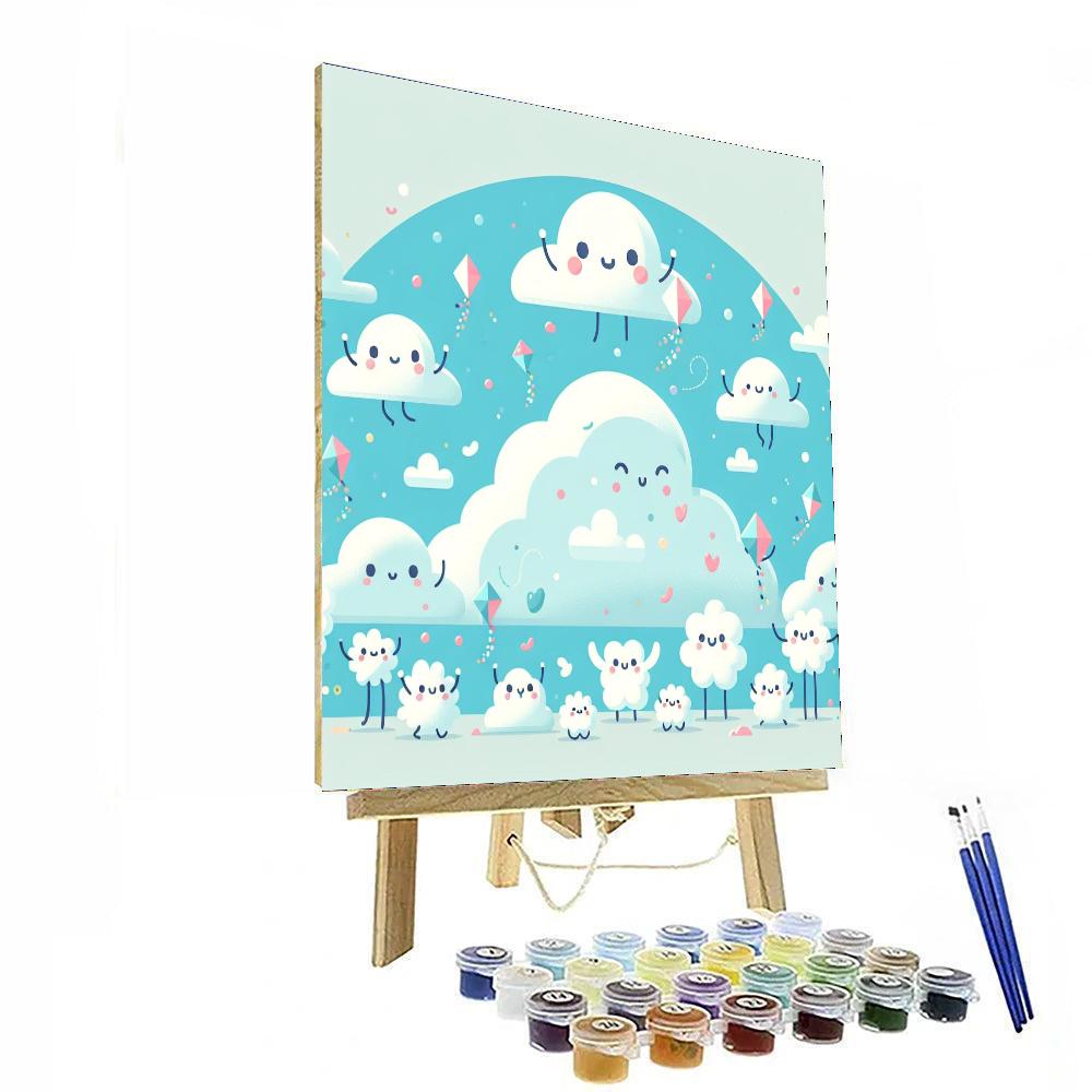 Fluffy Cloud Festival Painting By Numbers Kit