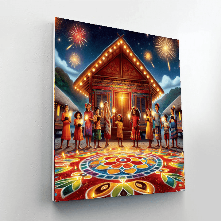 Diwali Festival Of Lights - Fiji Paint By Numbers Kits