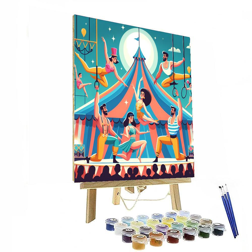 Circus Acrobatics Extravaganza DIY Paint By Numbers