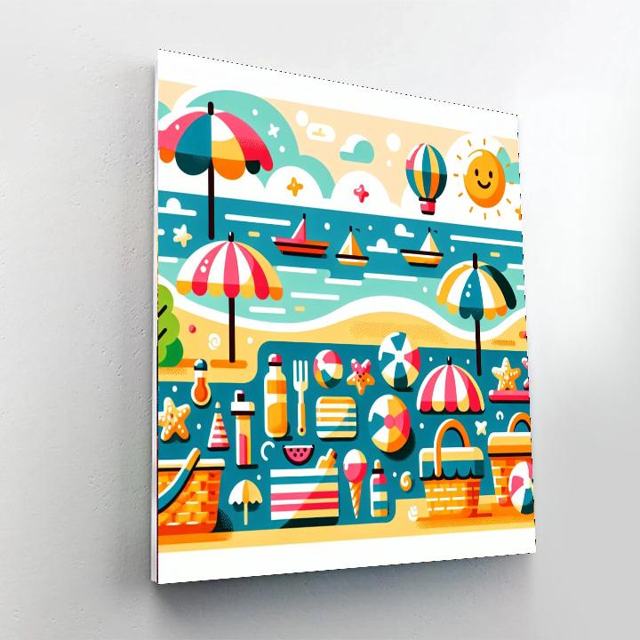 Seaside Picnic Fun Numbered Painting Kits
