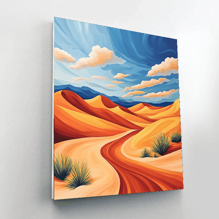 Georgia O'Keeffe Inspired Desert Mirage  DIY Paint By Numbers