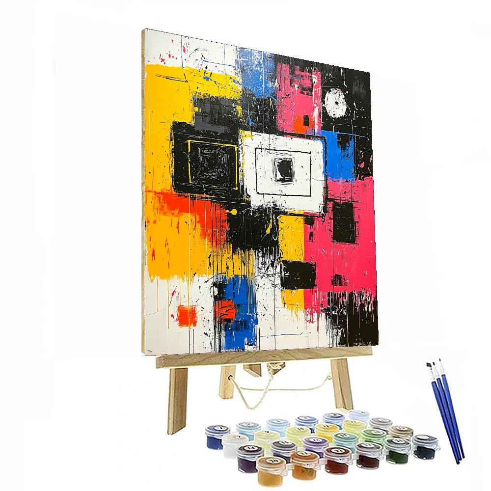 Banksy Inspired Voids Of Society  Number Painting