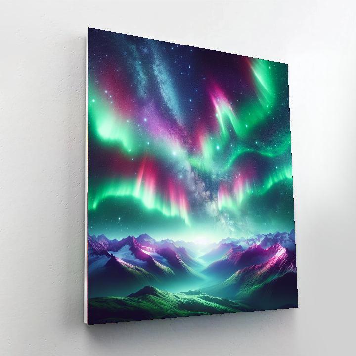 Ethereal Aurora Glow Paint By Number