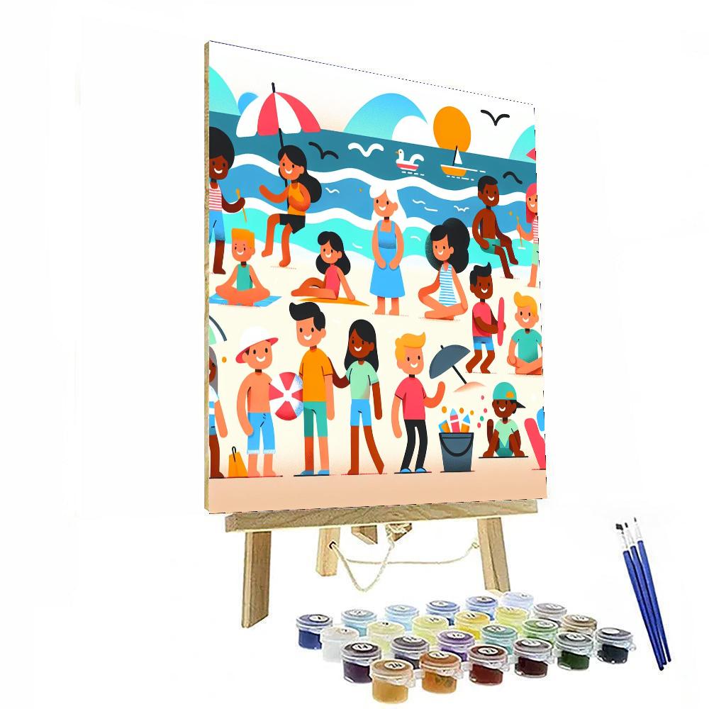 Breezy Beach Bash Painting By Numbers Kit
