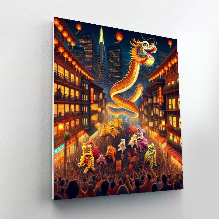 San Francisco Chinese New Year Festival - California, Usa Paint By Number