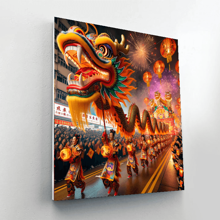 Chinese New Year Parade - Hong Kong Paint By Numbers Kits