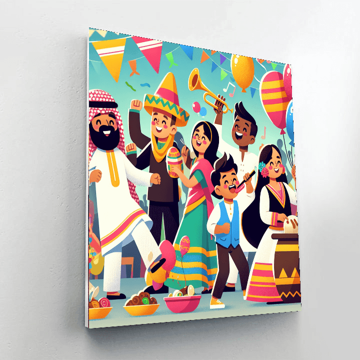 Cultural Festival Fun Number Painting