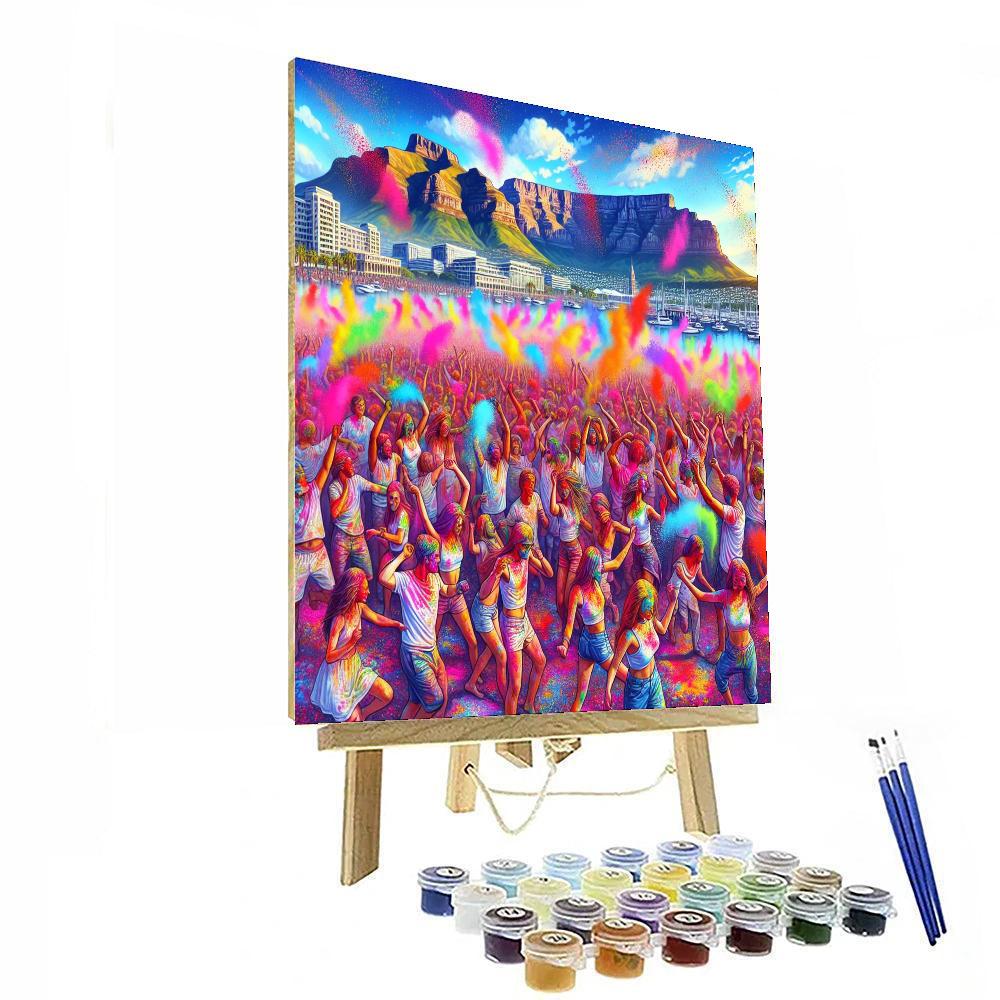Holi One Color Festival - South Africa DIY Paint By Numbers