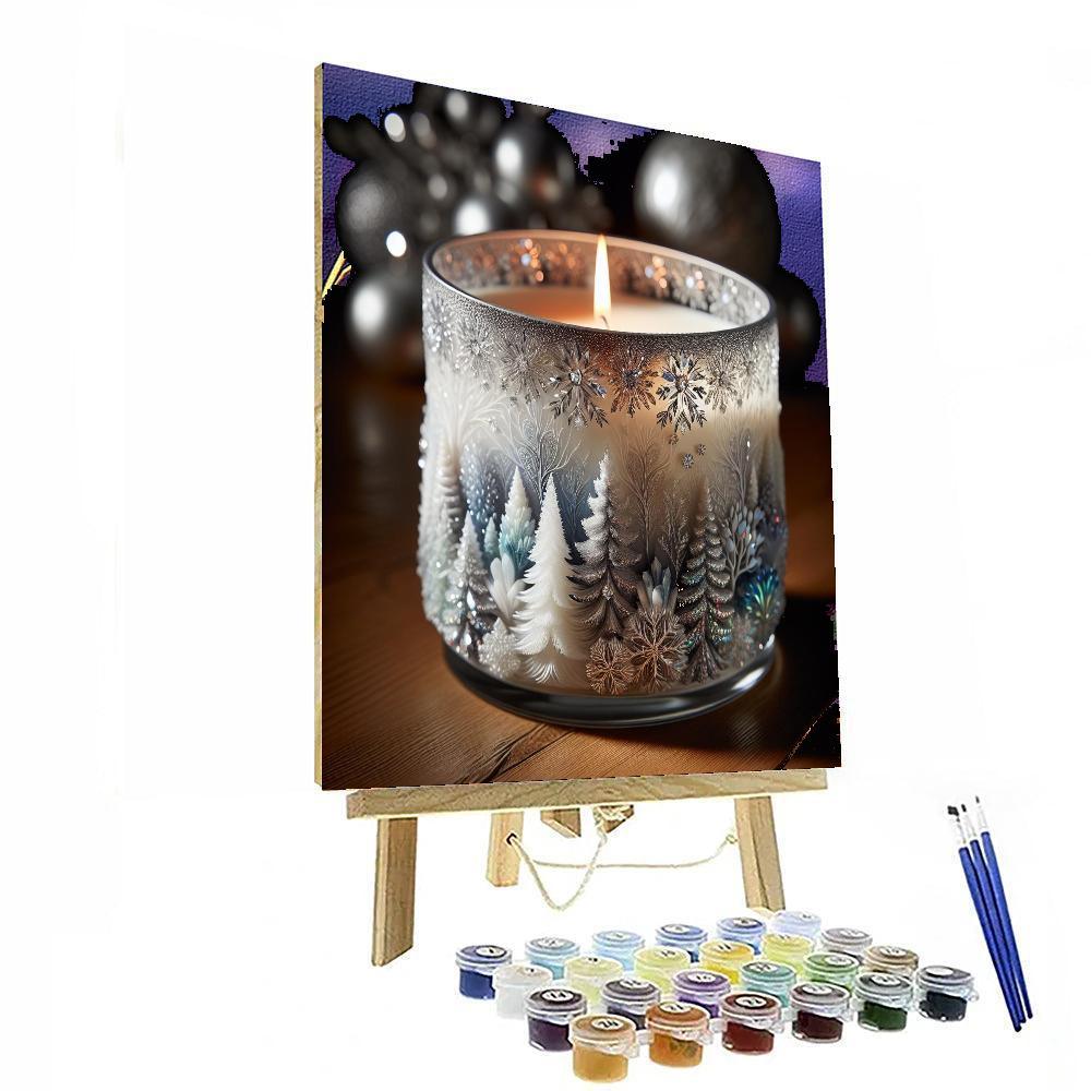 Crystal Forest Candle Paint By Number