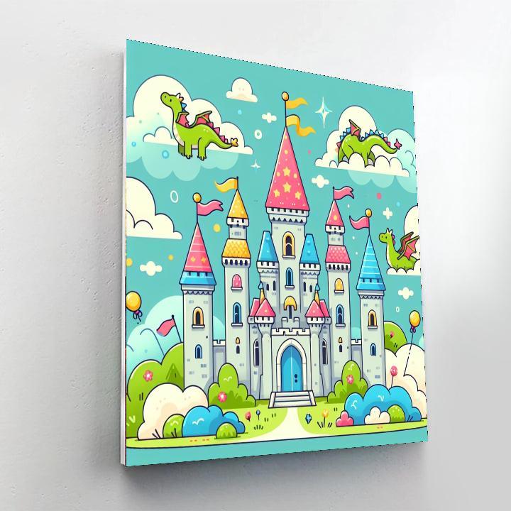 Colorful Castle Kingdom Paint By Numbers Kits