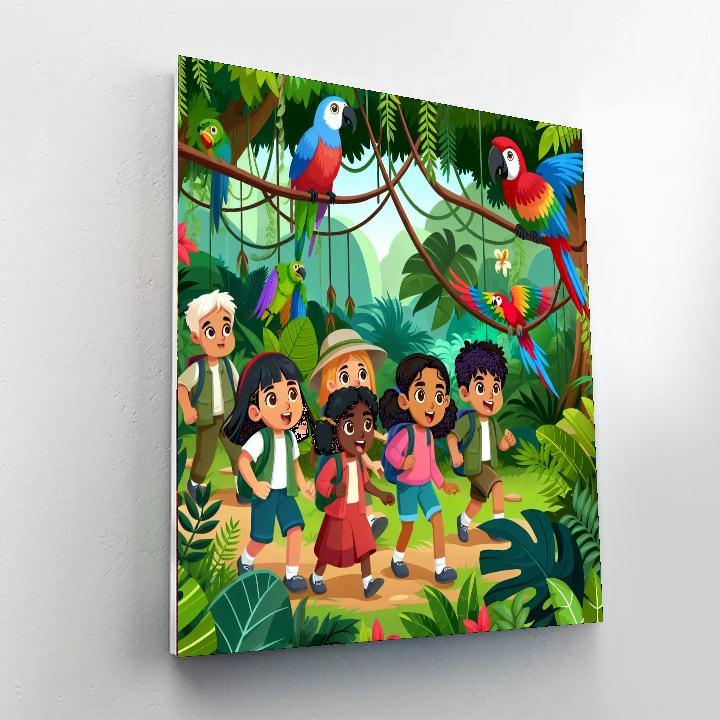 Adventurer's Jungle Trek Paint By Numbers