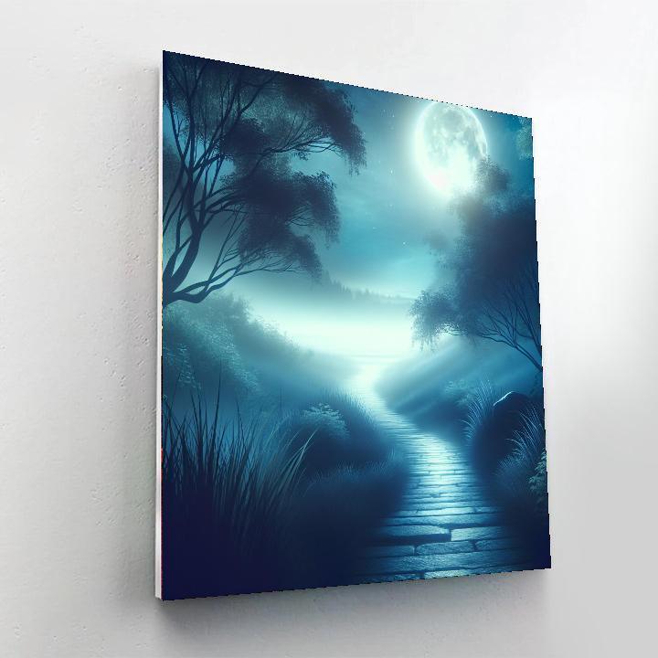 Quiet Moonlit Path Paint By Numbers