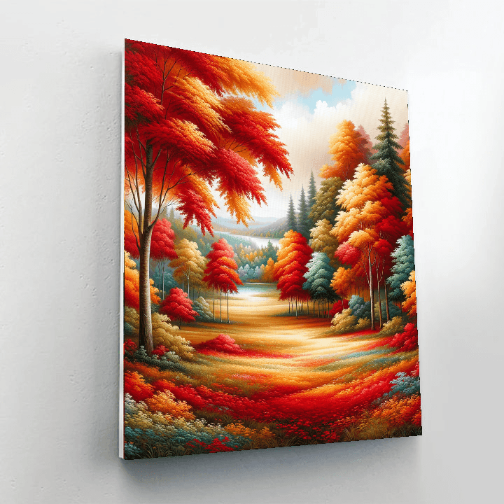 Charming Autumn Forest Paint By Numbers