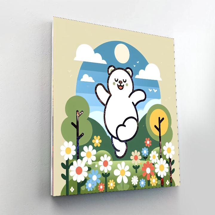 Bouncy Bear Land Painting By Numbers Kit