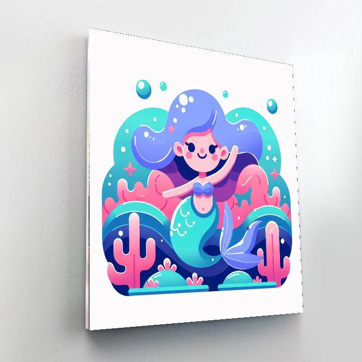 Magical Mermaid's World Paint By Color