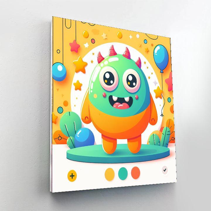 Giggling Monster Paint By Number