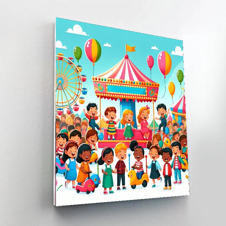 Sunny Carnival Celebration Paint By Number