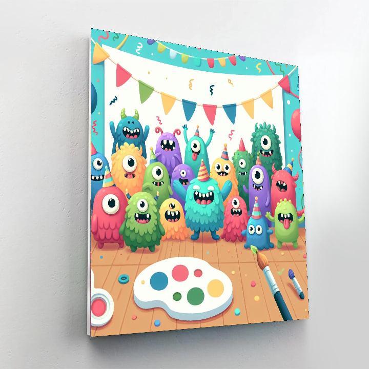 Monster Mash Bash Number Painting