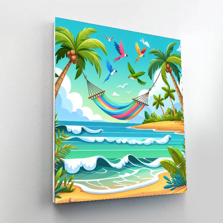 Ocean Breeze Island Paint By Numbers