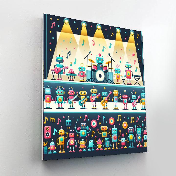 Robot Rockstars Painting Number Kit