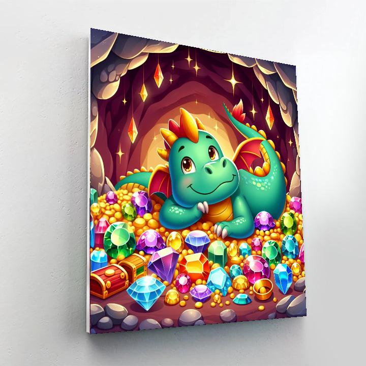 The Magical Dragon's Lair DIY Paint By Numbers