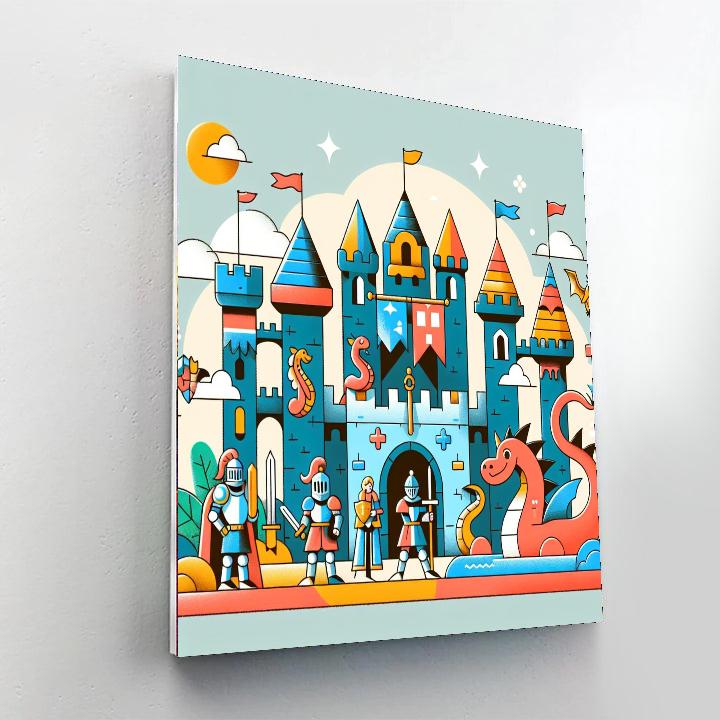 Fairytale Fortress Paint By Numbers Art