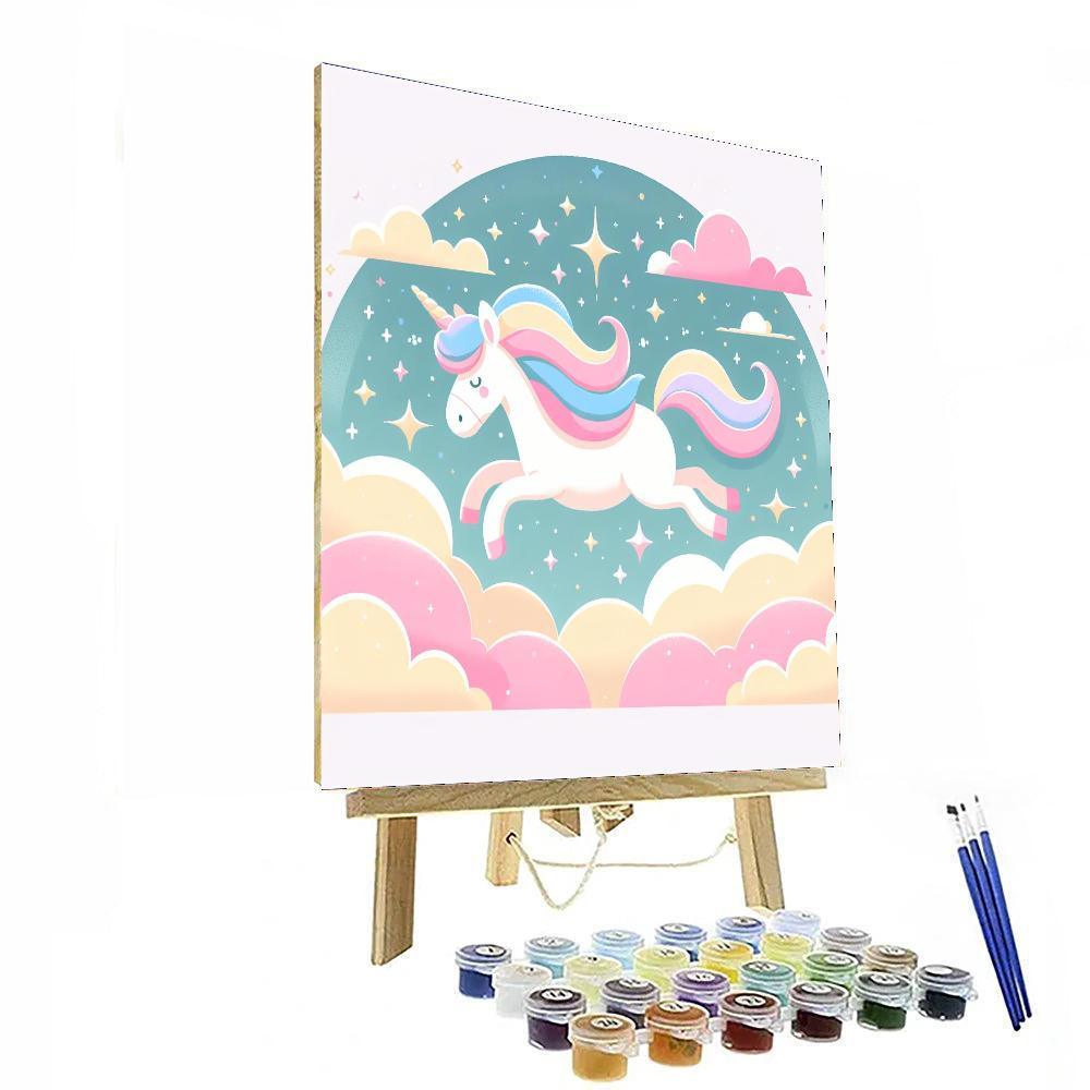 Cosmic Unicorn Adventures Paint By Numbers Art