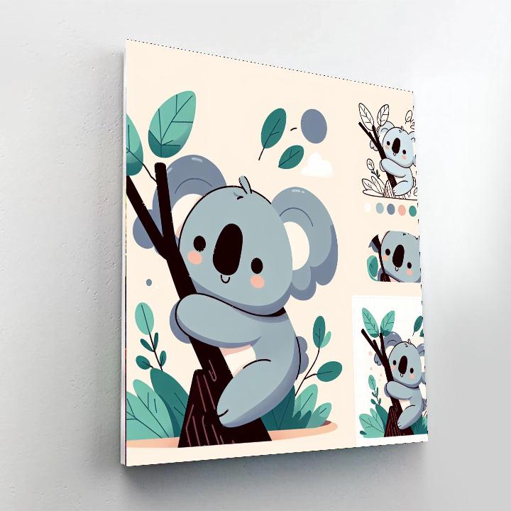 Lovely Koala Numbered Painting Kits