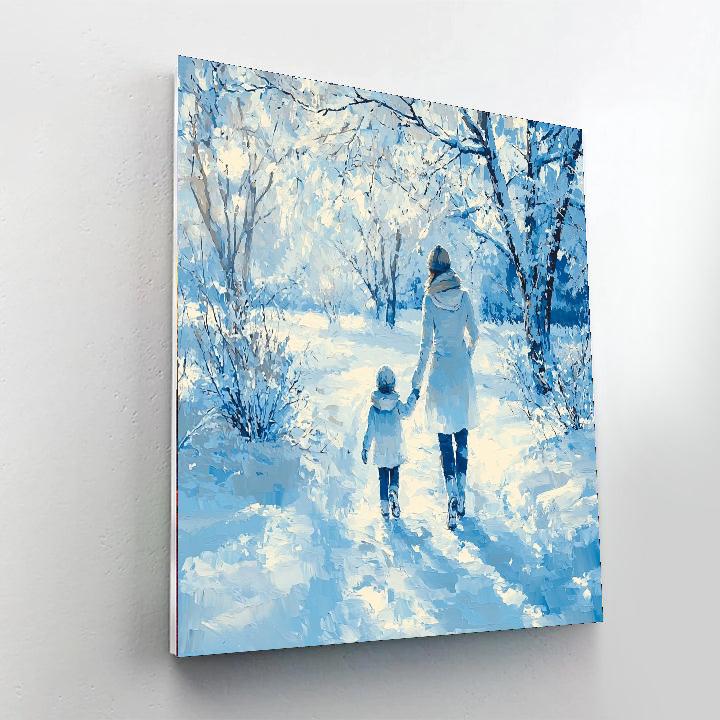 Frosty Morning Walk Paint By Numbers Kits