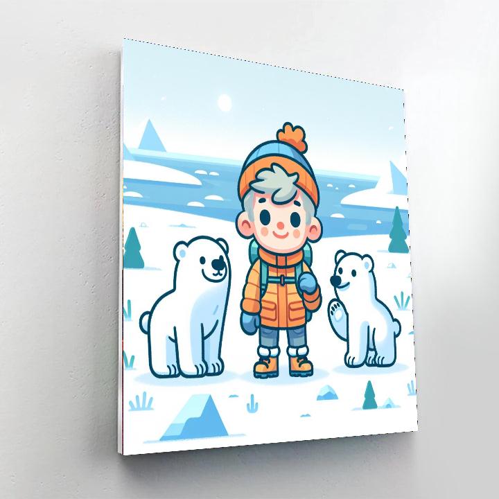 Artic Explorer Expedition Number Painting