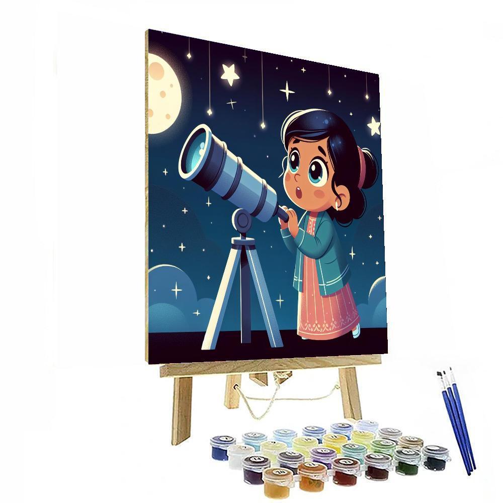 Galactic Star Gazer Paint By Numbers Art