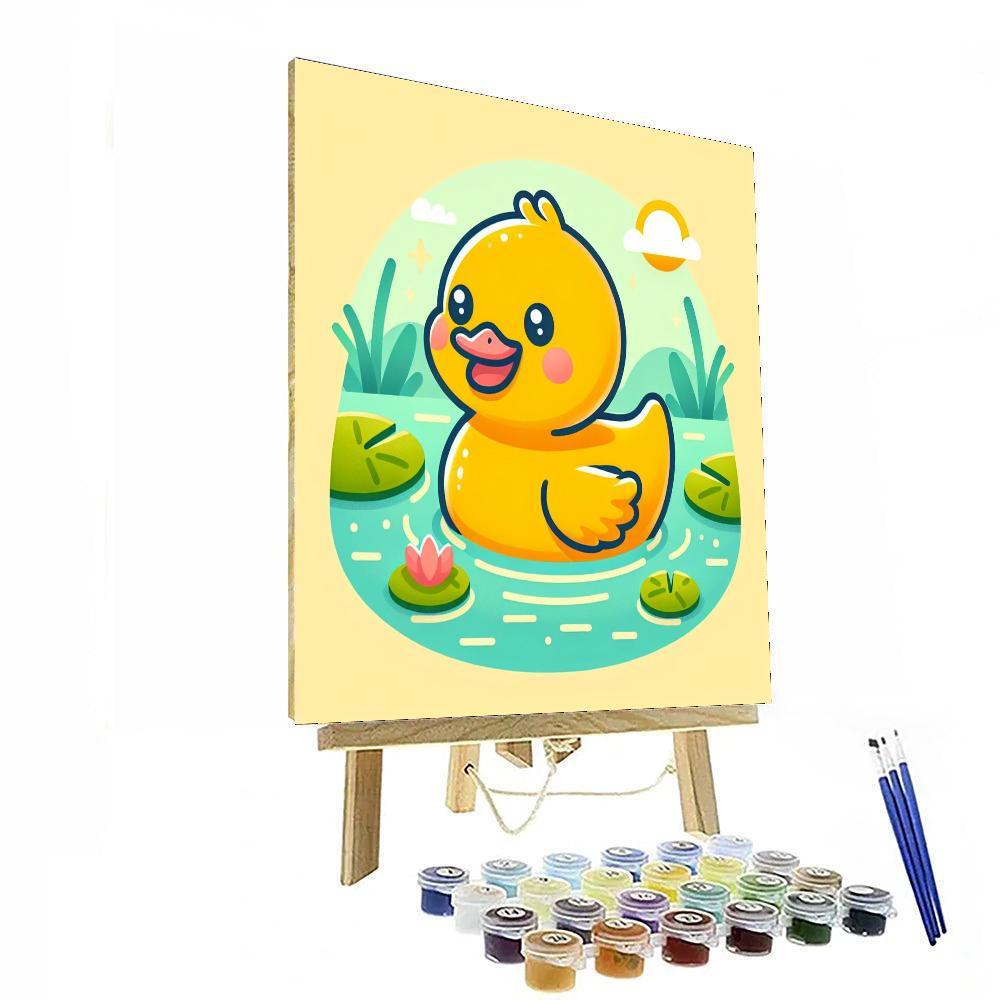 Cheerful Duck Numbered Painting Kits