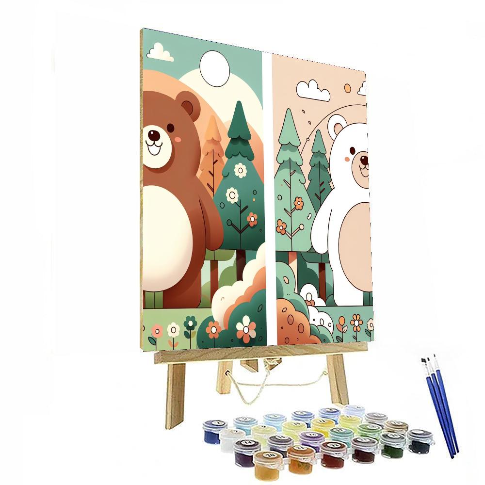 Sunny Bear Numbered Painting Kits