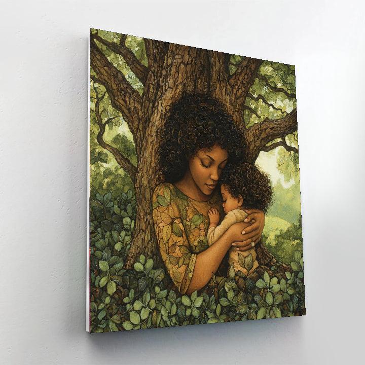 Hearts Of The Family Tree Number Painting