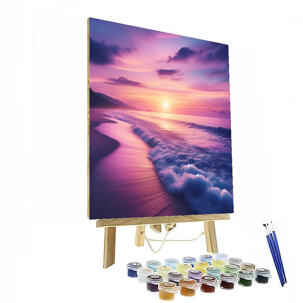 Elegant Twilight Beach Paint By Numbers